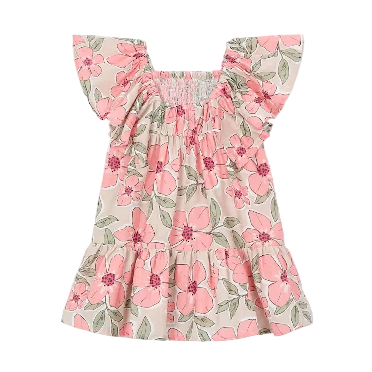Mayoral Smocked Dress - Mandarin