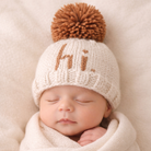Hi Hand Knit Beanie - Pecan