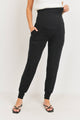 Foldover Maternity Knit Jogger Pants