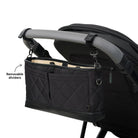 OiOi Signature Pram Caddy - Black Diamond Quilt