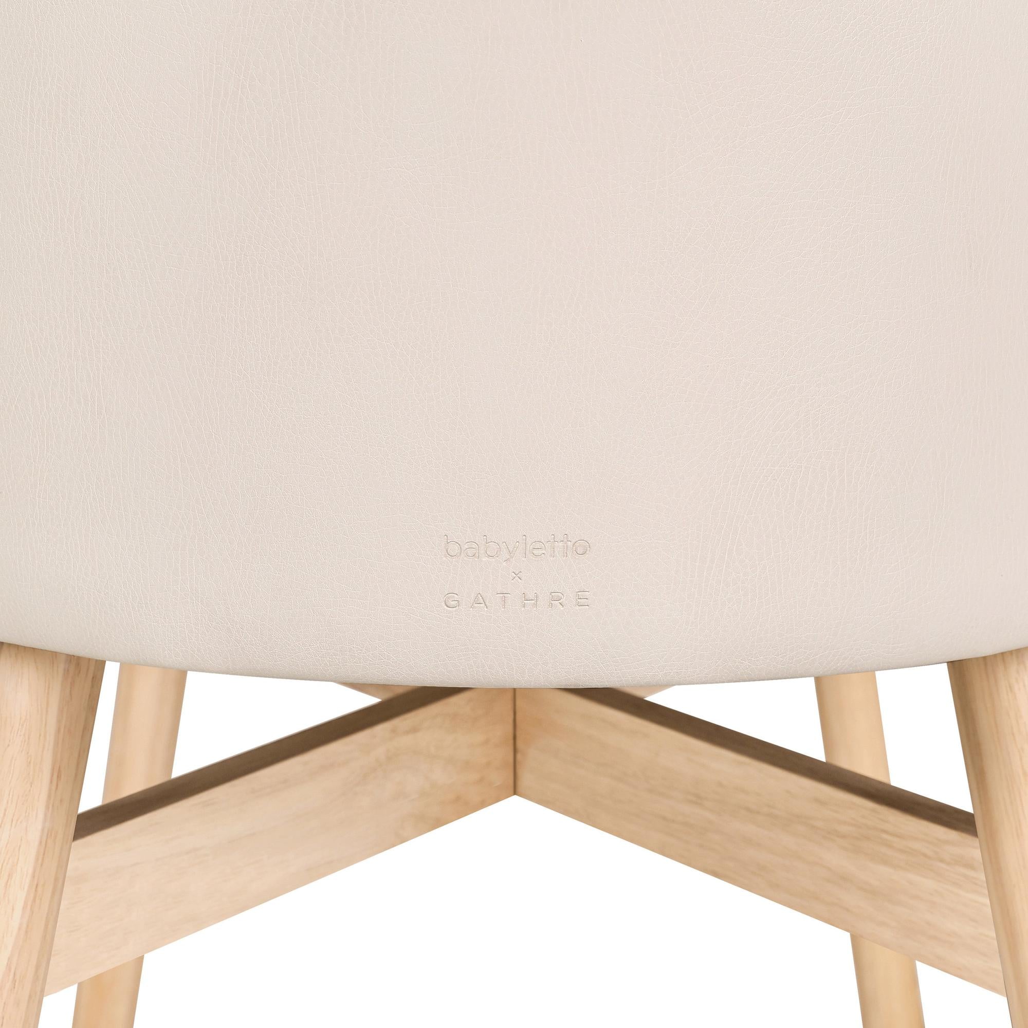 M26834GYLB,Babyletto,babyletto x GATHRE Capsule Bassinet in Ivory