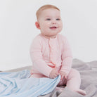 Magnetic Me Modal Magnetic Ruffle Footie - Pink Dogwood