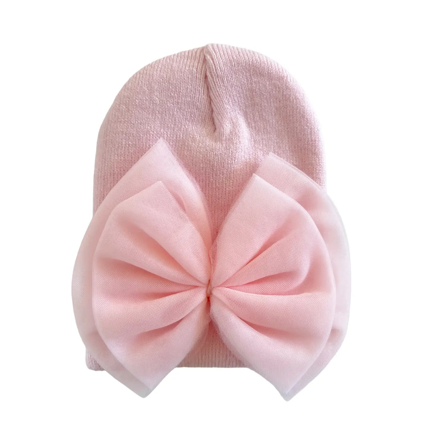 Baby's First Tulle Bow Hat - Petal Pink