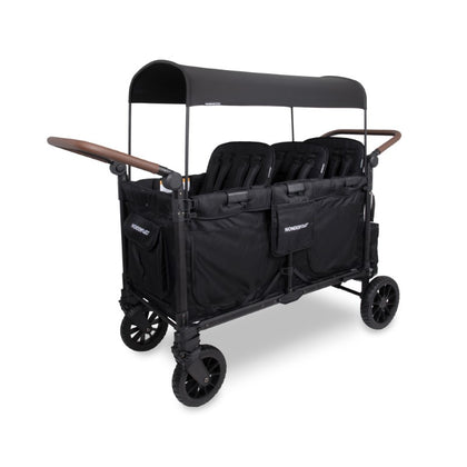 WonderFold W6 Luxe Pro 6-Seater Stroller Wagon - Jet Black