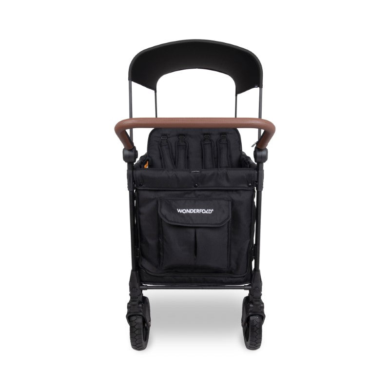 WonderFold W6 Luxe Pro 6-Seater Stroller Wagon - Jet Black